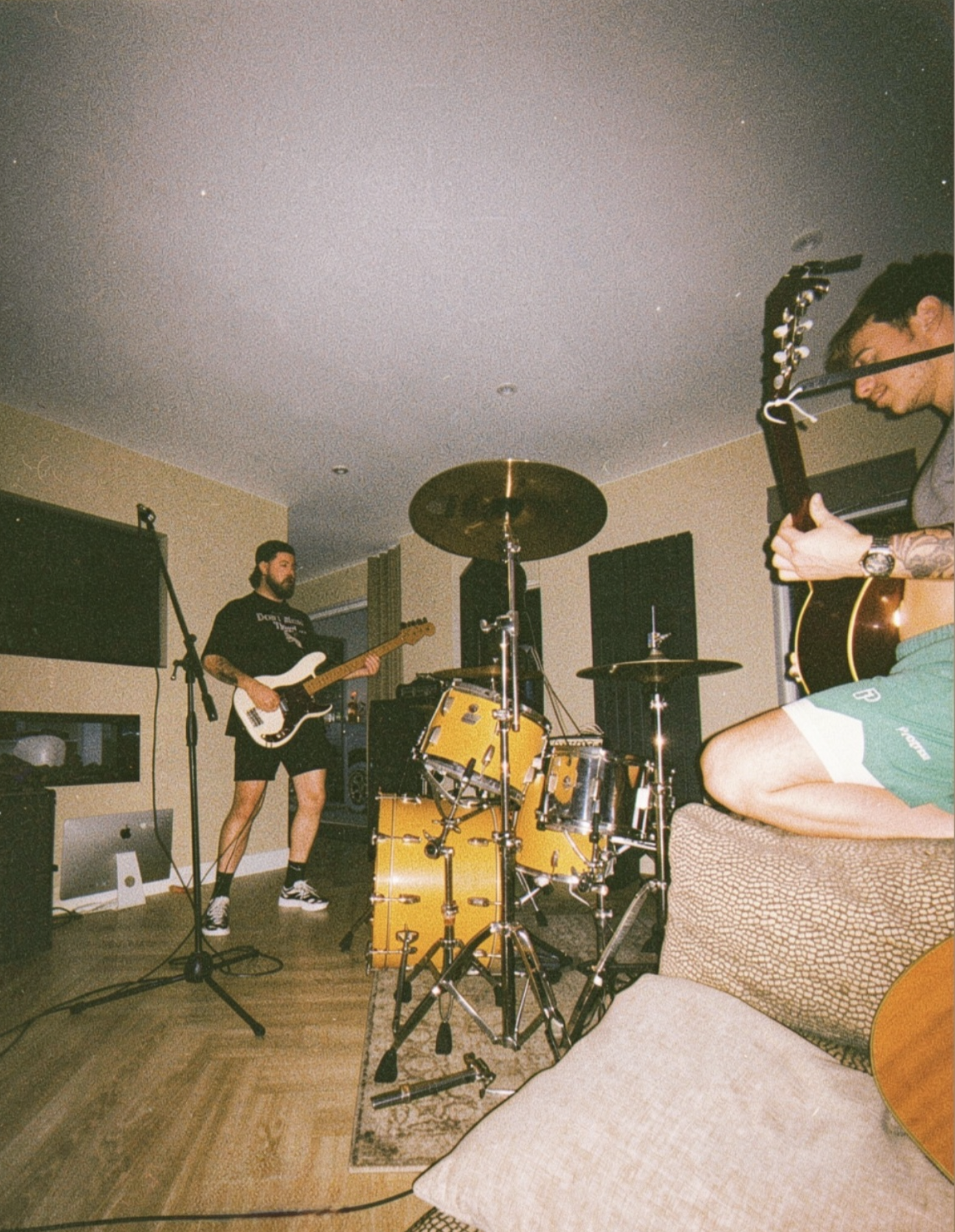 Whiskey Hollow rehearsing