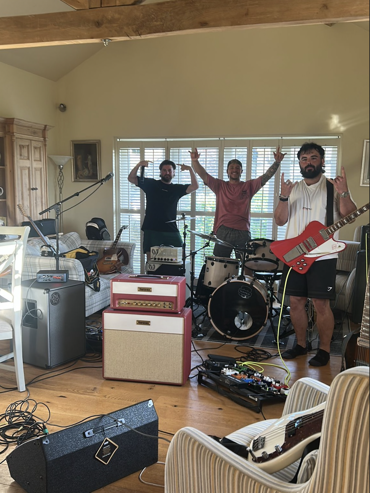 Whiskey Hollow rehearsal selfie